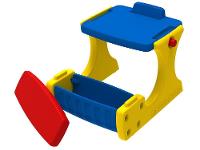 Mesa Infantil com Banco de Atividades Bandeirante - 3