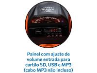 Quadriciclo Infantil Elétrico Laranja Bandeirante - 6