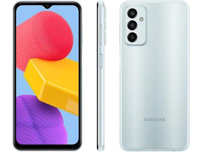 Smartphone Samsung Galaxy M13 128GB Azul 4G Octa-Core 4GB RAM 6,6” Câm. Tripla + Selfie 8M