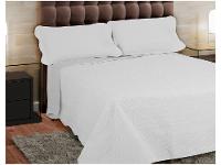 Colcha Casal Santista Boutis Branco e Cinza - 2