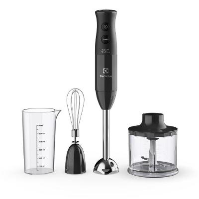 Mixer Electrolux 3 em 1 Preto com Haste em Aço Inox 600W EIB20