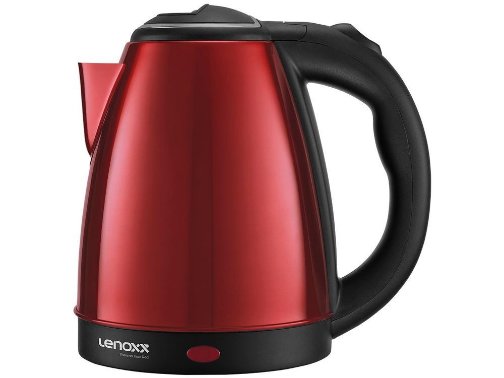 Chaleira Elétrica Lenoxx Thermo PCE213 Vermelha Inox 2,2L - 2