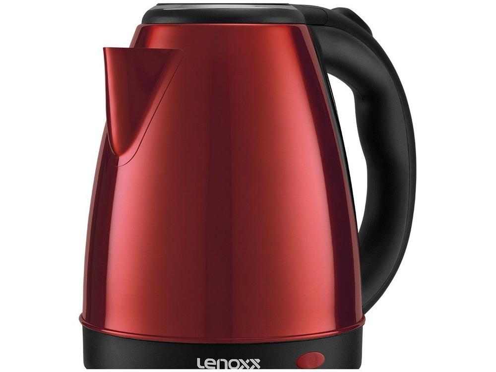 Chaleira Elétrica Lenoxx Thermo PCE213 Vermelha Inox 2,2L - 3