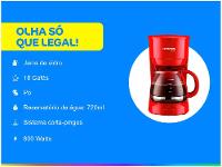 Cafeteira Elétrica Lenoxx Easy Red PCA019 - 2