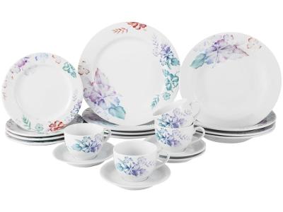 Aparelho de Jantar Chá 20 Peças Porcelana Schmidt