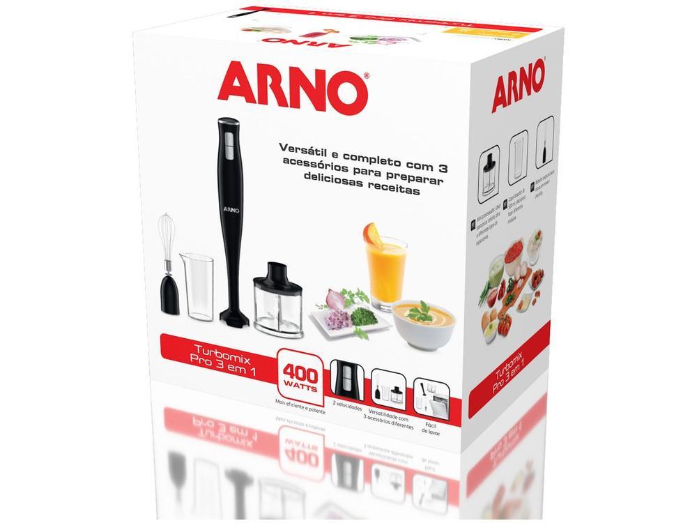 Mixer Arno 3 em 1 Preto 400W Turbomix MX31 - 9