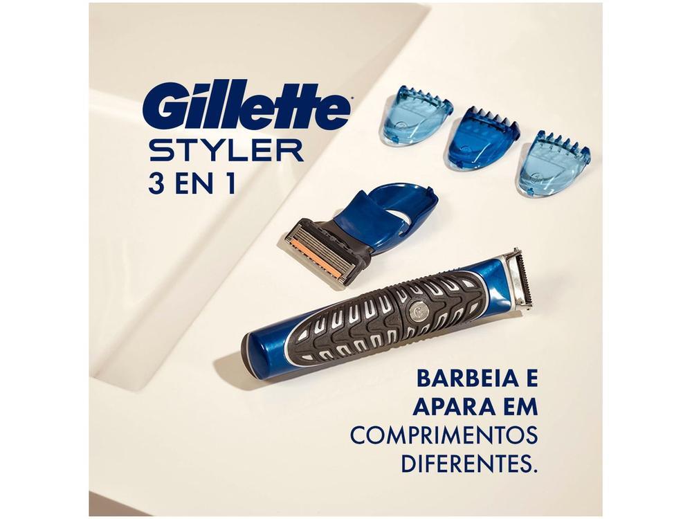 Barbeador Elétrico Gillette Styler Seco e Molhado - 4