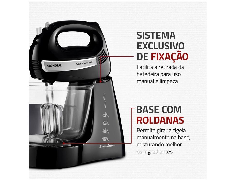 Batedeira Mondial 400W Bella Massa B-23 NP - 6