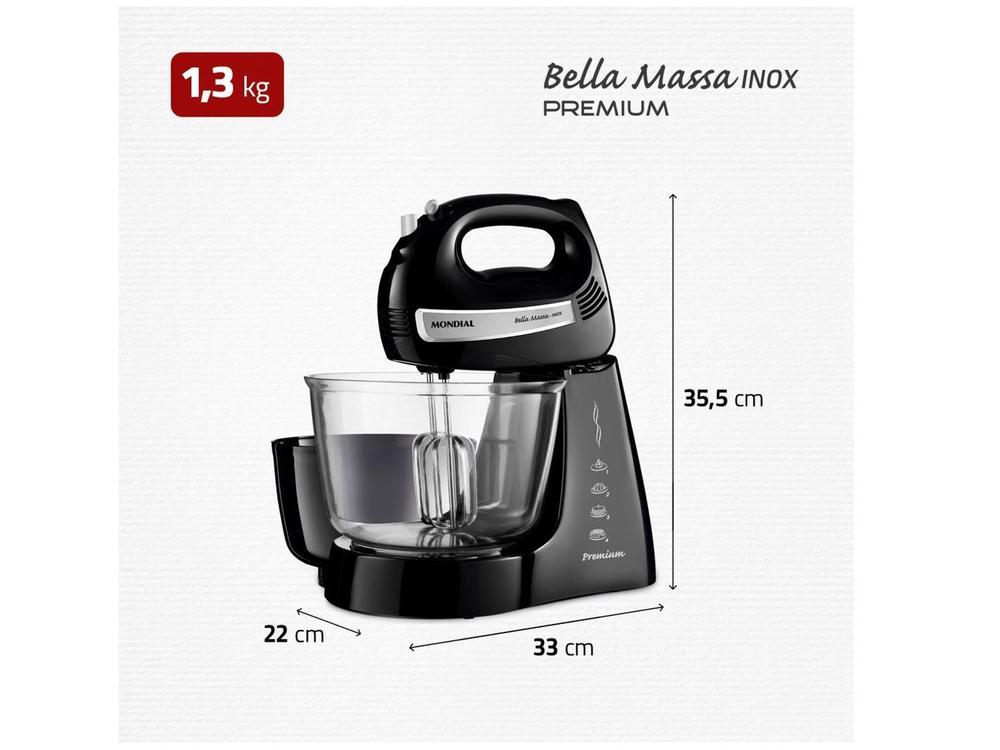 Batedeira Mondial 400W Bella Massa B-23 NP - 8