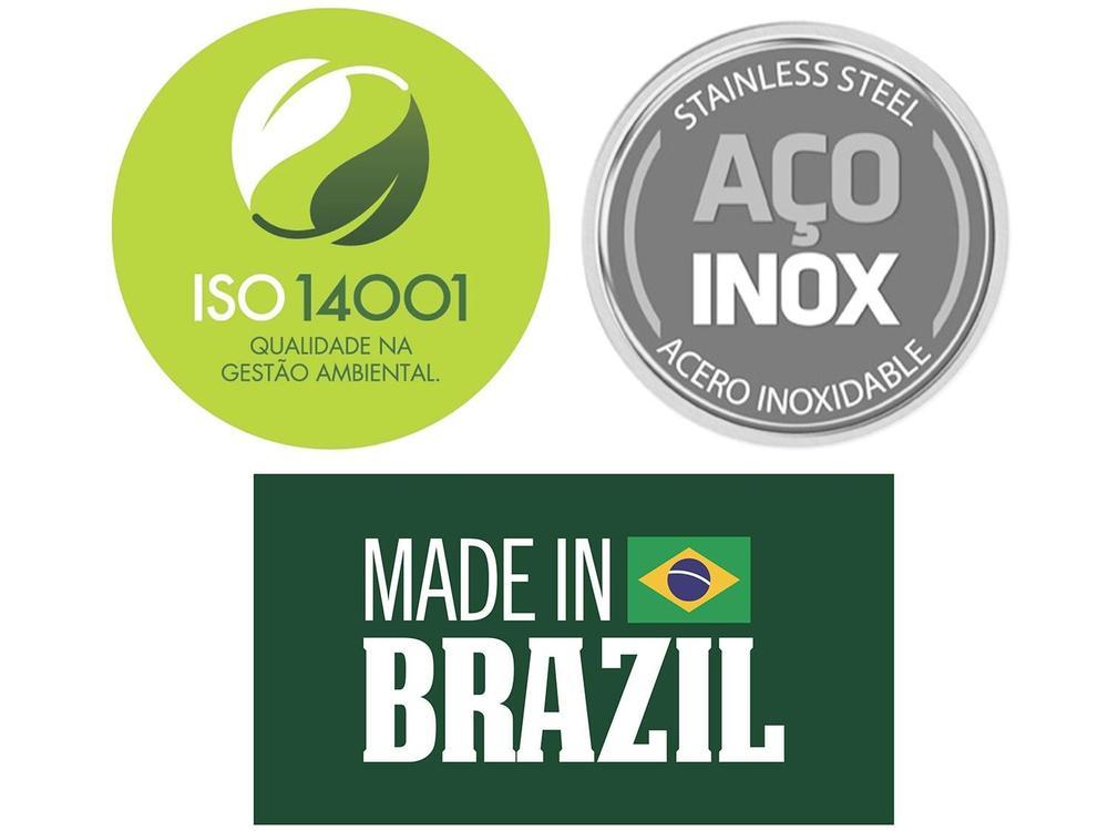 Frigideira Tramontina Allegra Aço Inox com Fundo Triplo 24 cm 2,1 Litros - 9