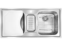 Cuba para Cozinha Franke Dupla e Auxiliar Inox - 1