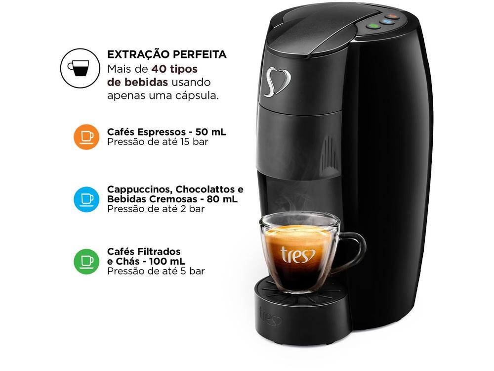 Cafeteira Espresso Tres Lov Preto - 14