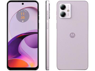 Smartphone Motorola Moto G14 128GB Lilás 4G Octa-Core 4 GB RAM 6,5" Câm. Dupla + Selfie 8MP Dual Nano SIM