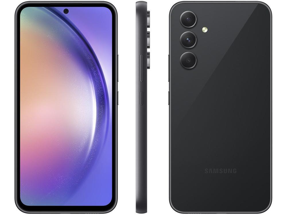 Smartphone Samsung Galaxy A54 256GB Preto Lima 5G Octa-Core 8GB RAM 6,4" Câm. Tripla + Selfie 32MP Dual Chip - 1