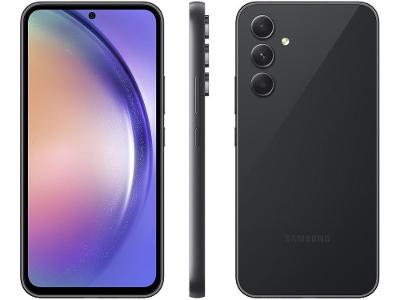 Smartphone Samsung Galaxy A54 256GB Preto Lima 5G Octa-Core 8GB RAM 6,4" Câm. Tripla + Selfie 32MP Dual Chip