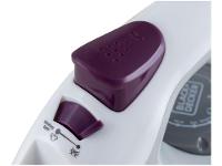 Ferro de Passar Roupa a Vapor e a Seco Black + Decker Essential Steam FX1000 Branco e Roxo - 8