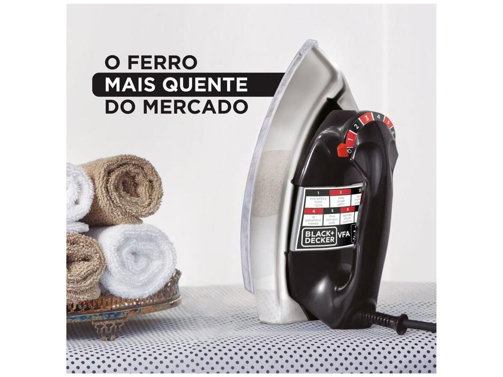 Ferro de Passar Roupa a Seco Black&Decker VFA-1110 Preto - 15