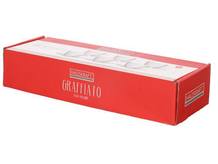 Jogo de Xícaras de Café 90ml Hauskraft Graffiato 6 Peças - 5