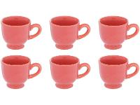 Jogo de Xícaras de Café 100ml Hauskraft Reactive Glaze 6 Peças - 1