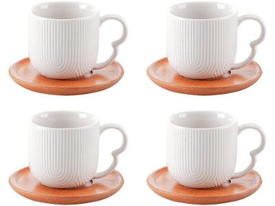 Jogo de Xícaras de Café 90ml Hauskraft Oásis 4 Peças