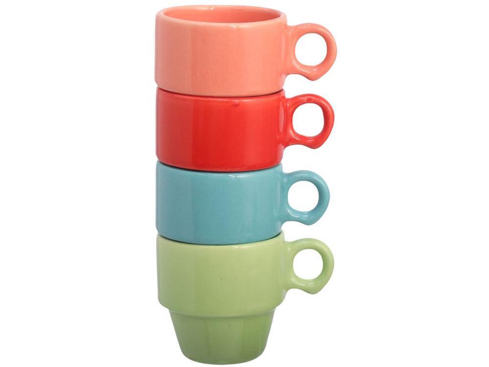 Jogo de Xícaras de Café 90ml Hauskraft Stacky 4 Peças - 2