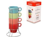 Jogo de Xícaras de Café 90ml Hauskraft Stacky 4 Peças - 3