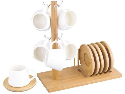 Jogo de Xícaras de Café 90ml com Suporte Hauskraft Oásis 7 Peças