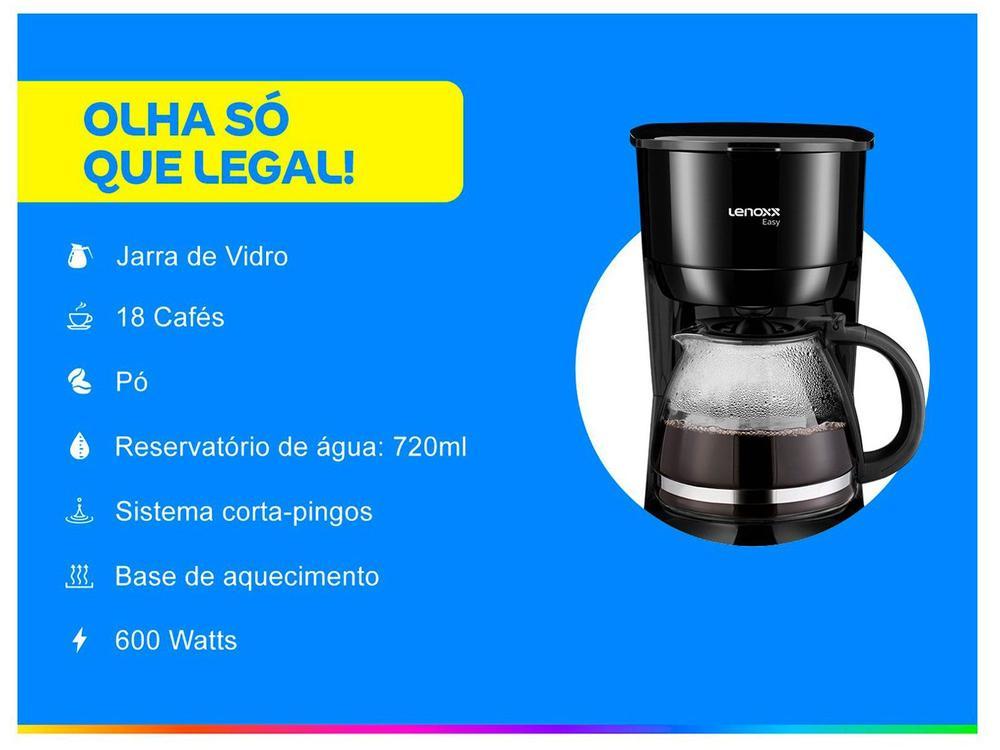 Cafeteira Elétrica Lenoxx Easy PCA018 18 Cafés - 2