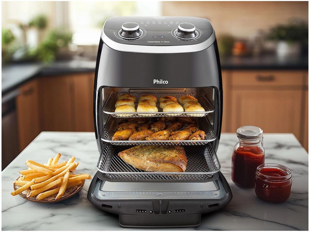 Air Fryer Philco 2 em 1 Air Fry e Forno Oven PFR2000P Preto 11L - 4