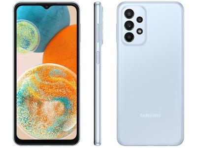 Smartphone Samsung Galaxy A23 128GB Azul 5G Octa-Core 4GB RAM 6,6” Câm. Quádrupla + Selfie 8M