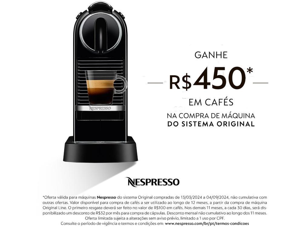 Cafeteira Nespresso Citiz Preto - 10