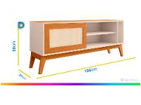 Rack para TV até 55" 1 Porta EDN Móveis Cayman - 4