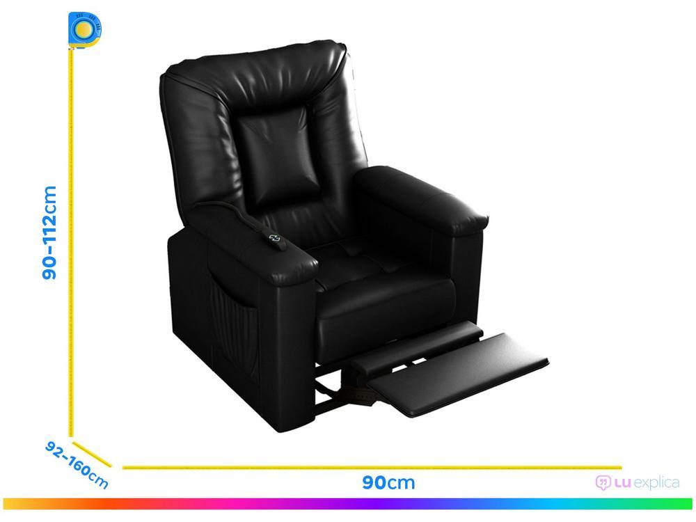 Poltrona do Papai Reclinável Elétrica Moderna Matrix Porsche - 6