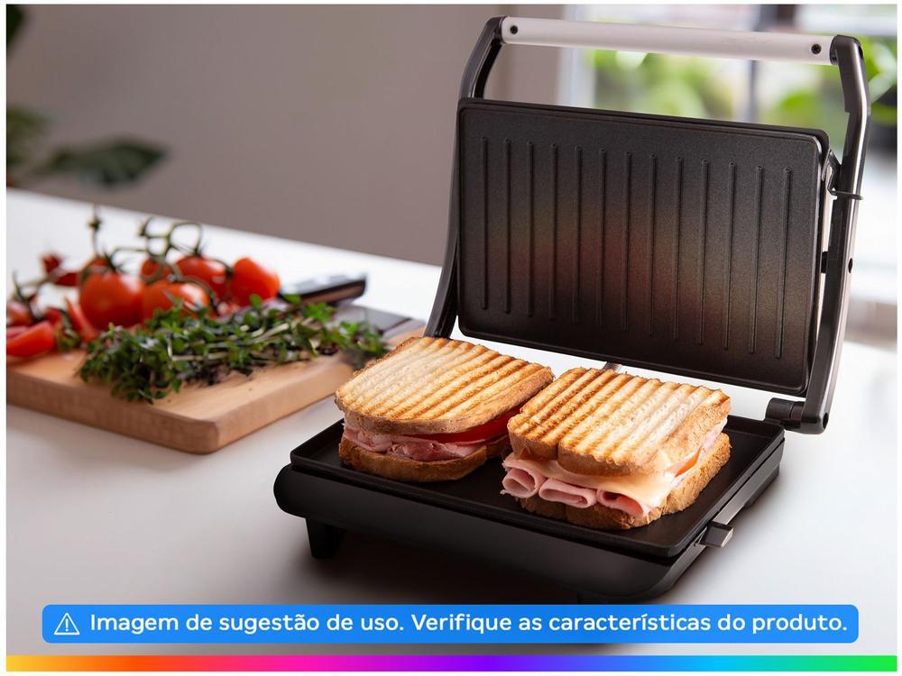 Sanduicheira/Grill Britânia Press BGR27I 2 em 1 Prata 850W - 2