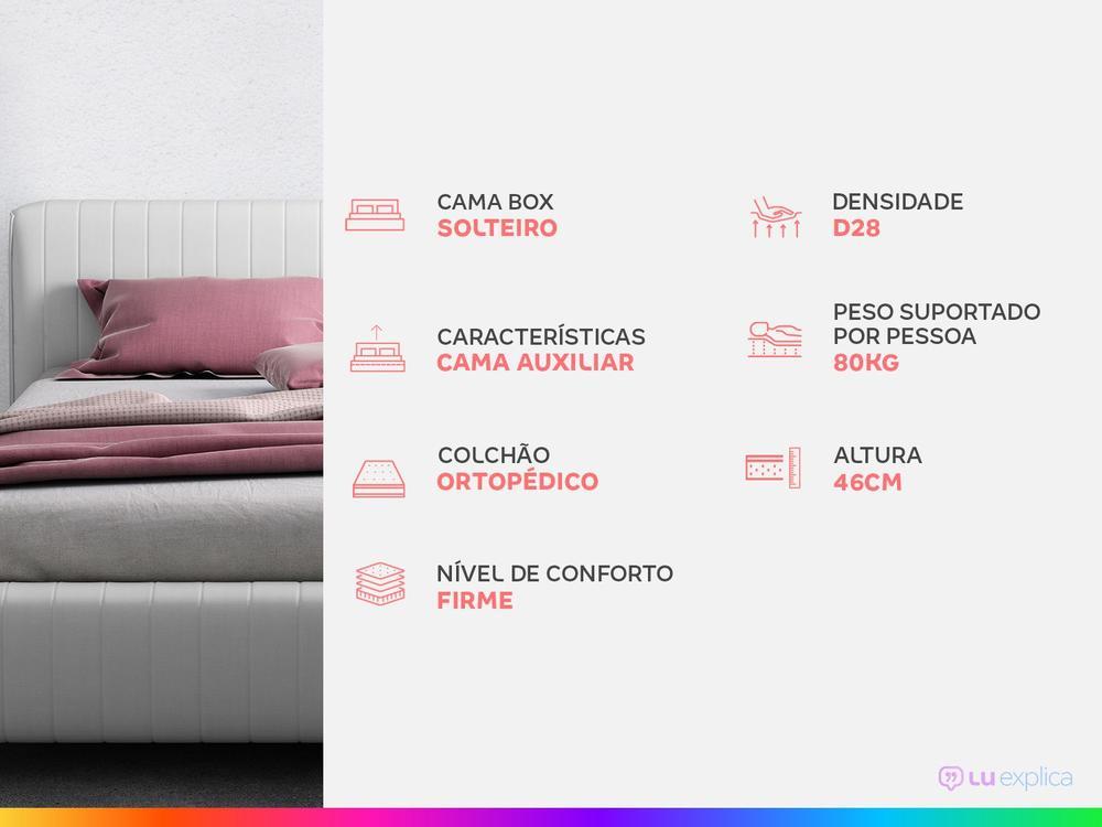 Cama Box Solteiro SMP com Cama Auxiliar - 2