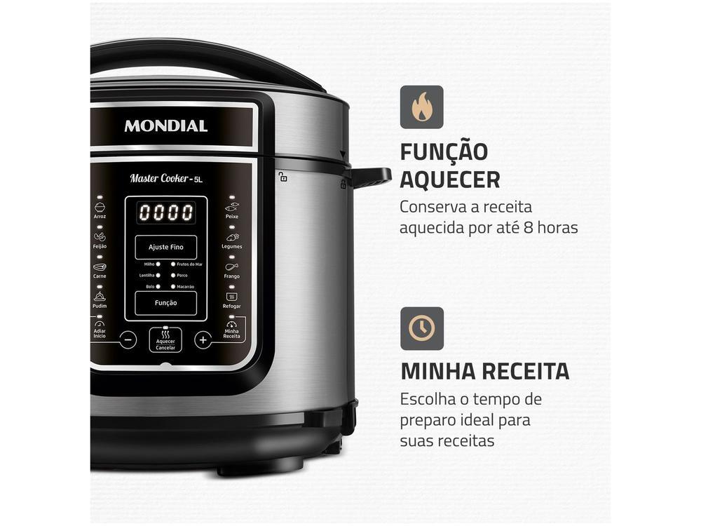 Panela de Pressão Elétrica Digital Mondial 5L - 7