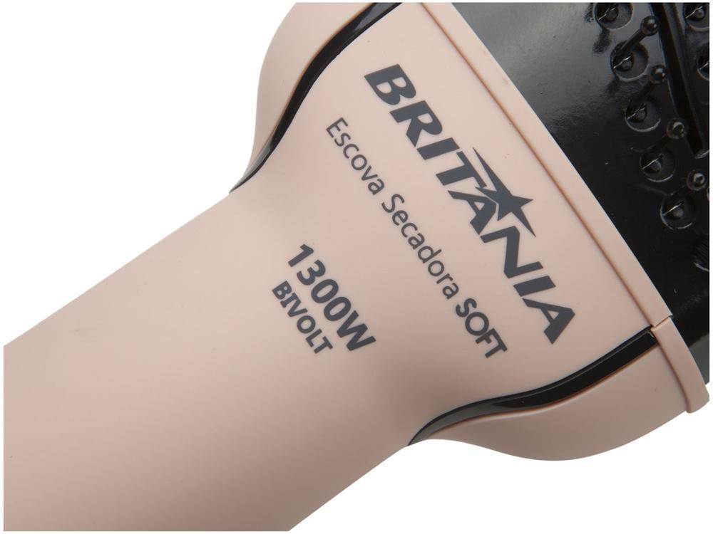 Escova Secadora Britânia 1300W Luz Infrared Cerâmica Íons Turmalina 2 Velocidades Soft BEC07R - 8