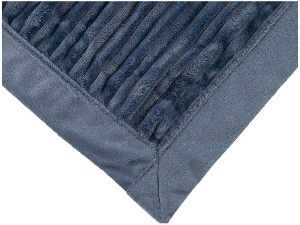 Manta Casal de Poliéster Karsten Linhares Azul Allure - 6