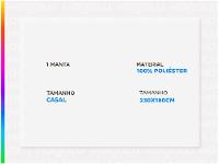 Manta Casal de Poliéster Karsten Linhares Azul Allure - 2