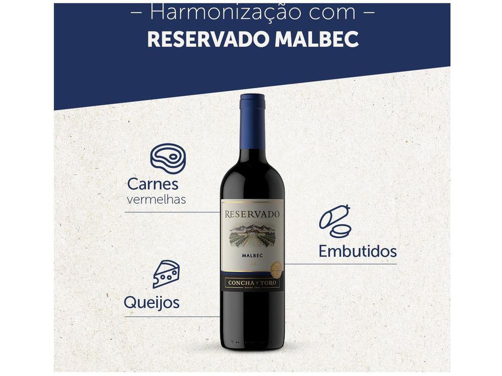 Vinho Tinto Meio Seco Concha y Toro Malbec  - 9