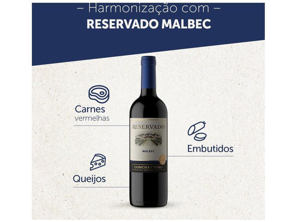 Vinho Tinto Meio Seco Concha y Toro Malbec  - 7