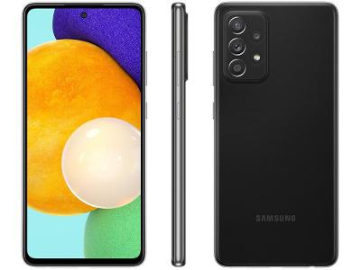 Smartphone Samsung Galaxy A52 128GB Preto 4G 6GB RAM Tela 6,5” Câm. Quádrupla + Selfie 32M