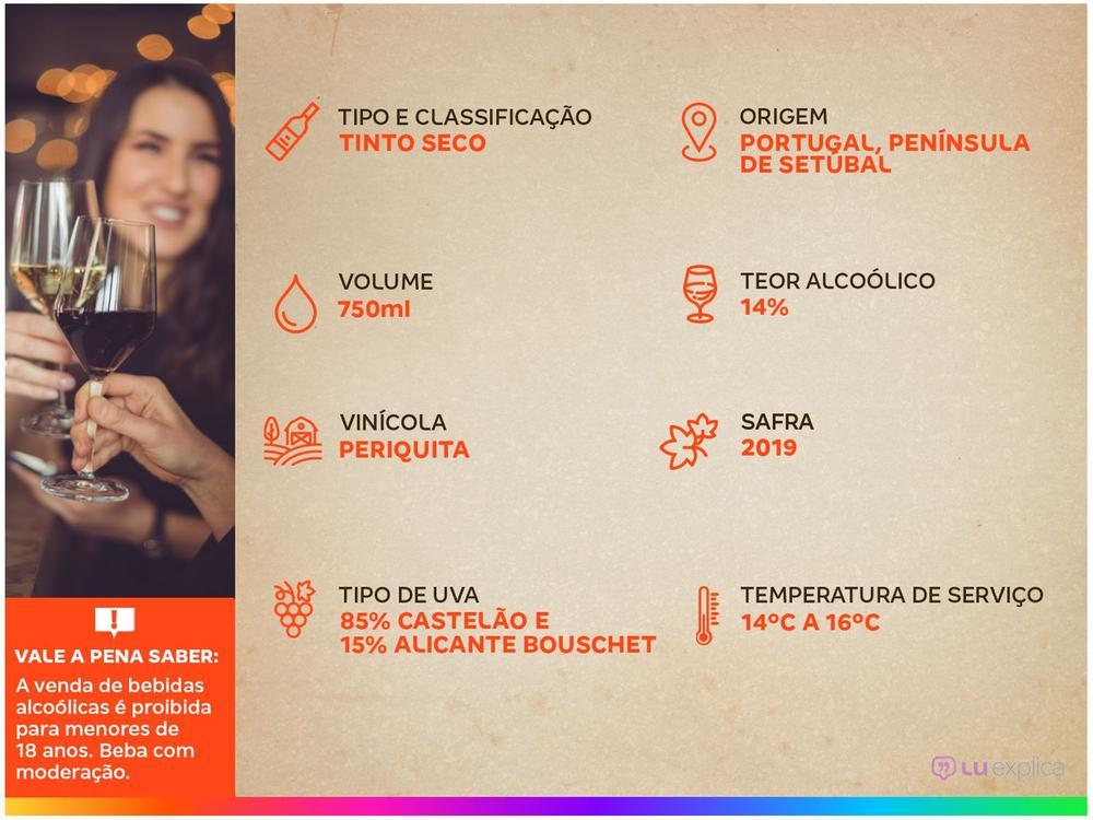 Vinho Tinto Seco Periquita Red Blend - Portugal 750ml - 7