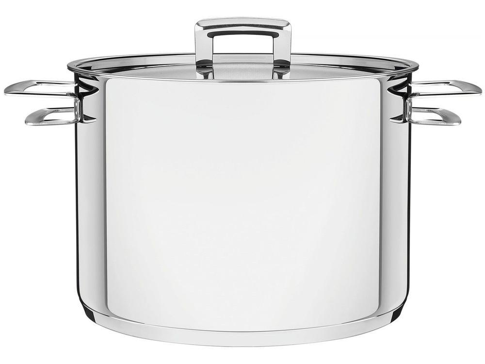Caldeirão Inox Tramontina 7,7L Fundo Triplo com Tampa 24cm Brava - 1