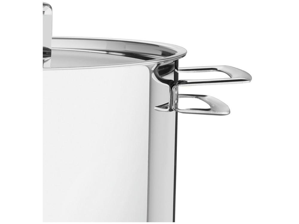 Caçarola Tramontina Inox Fundo Triplo com Tampa 6,1L 24cm Brava - 4