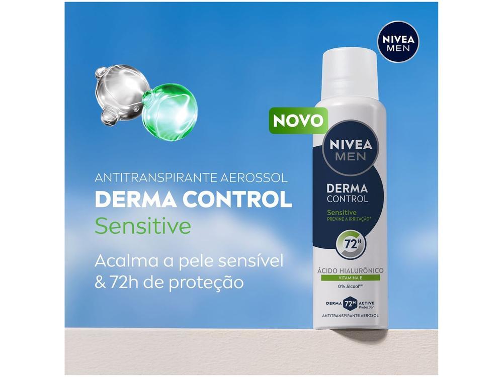 Desodorante Aerossol Antitranspirante NIVEA MEN Derma Control Sensitive 150ml - 3