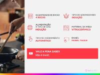 Cooktop 4 Bocas Indução Electrolux Vitrocerâmico Touch - 2