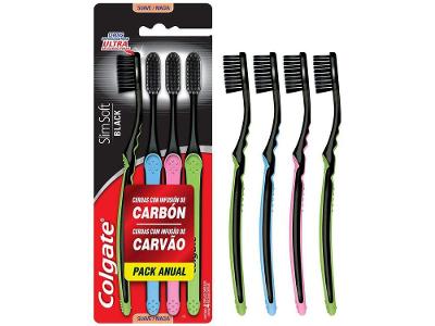 Escova de Dente Colgate Slim Soft Black