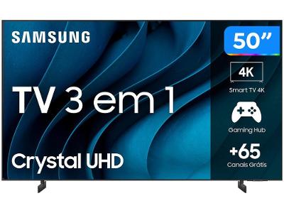 Smart TV 50” UHD 4K LED Crystal Samsung 50CU8000 Wi-Fi Bluetooth Alexa 3 HDM
