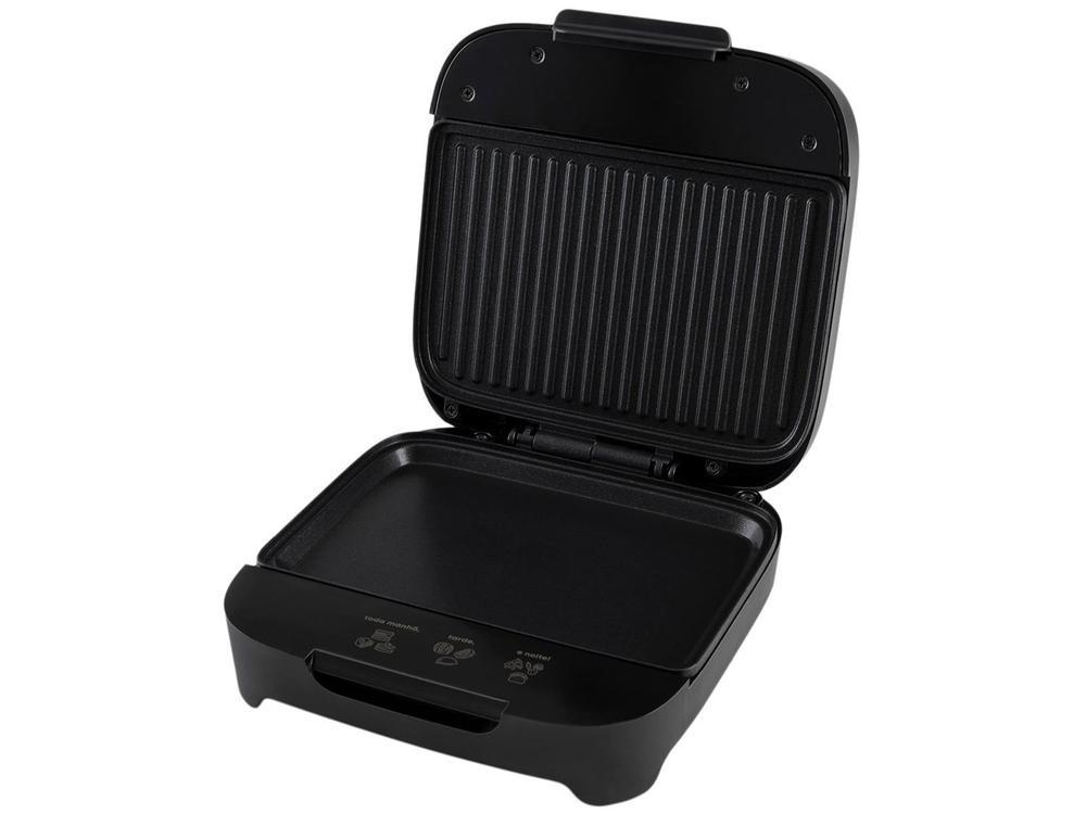 Sanduicheira Grill Cadence Preta 750W Antiaderente Click - 4